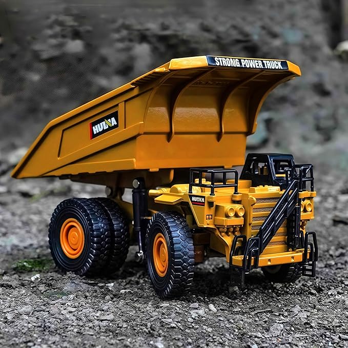 Gemini&Genius Dump Truck Toy for Kids, Alloy Construction Vehicle Toy 1:60 Scale Diecast Site Dumper Collectible Alloy Model Toys for Kids and Decoration for House