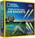 National Geographic Air Rocket Launcher Toy - Launch Glow in The Dark Rockets up to 100 Feet, Kids Outdoor Toys, Toys for Kids 8-12, Glow in The Dark Toys, Rocket Kit, Fun Outdoor Toys