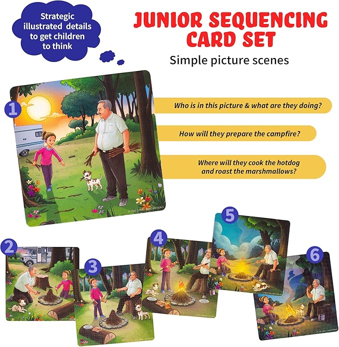 Sequencing Cards, Picture Cards, Storytelling Cards, Speech Therapy Materials, Home School Supplies, ESL, ELL, Social Skills, Combo Set