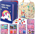 20 in 1 Montessori-Toys Busy Board for Toddlers 1-3, Busy Book for 1 2 3 Year Old Boy Girls Birthday Gift, Preschool Learning Activities Toy, Educational Sensory Toys for Kids Ages 2-4