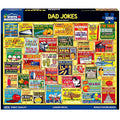 White Mountain 1000 Piece Puzzle Fun Collage Jigsaw Puzzles Gift for Adults Family and Grandparents - Dad Jokes