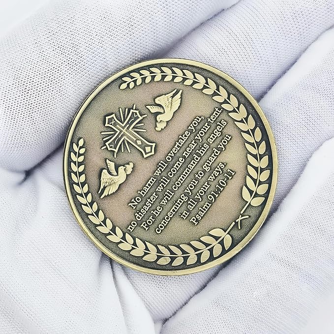 Archangel Saint Michael Challenge Coin Religious Coins Christian Collectors Coin (Single Coin)