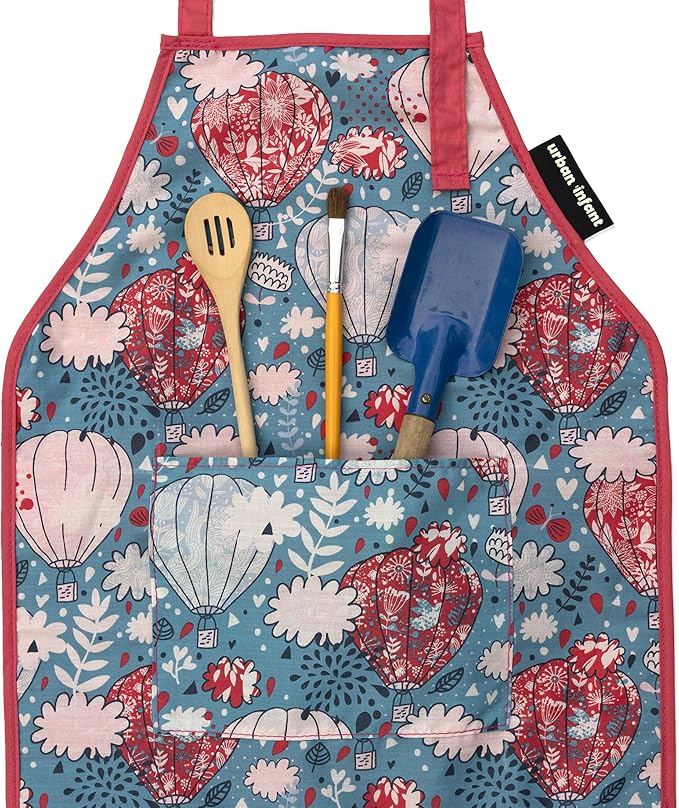 Urban Infant Little Helper Kids Apron - Children's Cooking Art Gardening - Great Gift for Toddler Boys and Girls