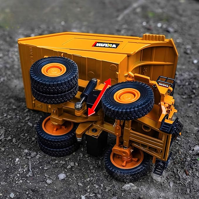 Gemini&Genius Dump Truck Toy for Kids, Alloy Construction Vehicle Toy 1:60 Scale Diecast Site Dumper Collectible Alloy Model Toys for Kids and Decoration for House