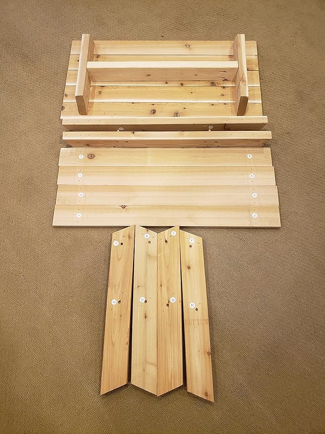 "Generic" Kids Picnic Table Made from Cedar Lumber (White)