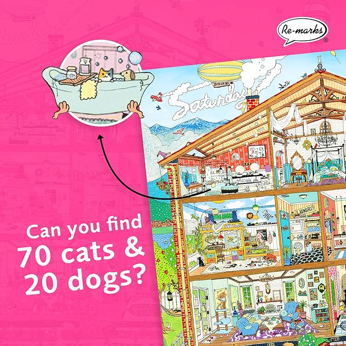 Re-marks Sweet Home Architecture Puzzle, 1000-Piece Puzzle for All Ages