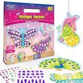 Imagimake Mirror Mosaic Butterfly & Peacock Kids Art Set | DIY Craft Kit | Foil Stickers for Kids | Mosaic Kit | Travel Toys | Birthday Gift for Girls and Boys Ages 3,4,5,6,7,8