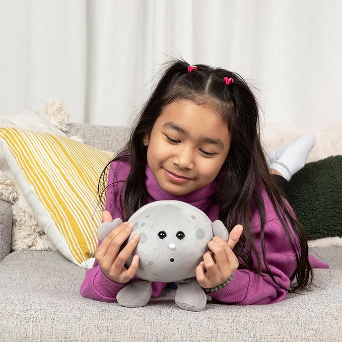 Celestial Buddies Moon Buddy | 8.5" Soft Stuffed Plush, Embroidered Features, Fun Planet Facts Tag for Kids – STEM Learning, Educational Gift, Classroom & Homeschool Science Space Astronomy | 0+