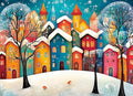 500 Piece Puzzles for Adults Snow Fairy Tale Town 20.5 x 15 Inch 500 Piece Jigsaw Puzzles for Kids Adults Puzzles 500 Pieces for Adults Holiday Educational Challenge Toy