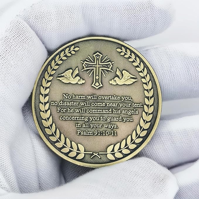 Archangel Saint Michael Challenge Coin Religious Coins Christian Collectors Coin (Pack of 3)