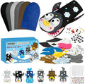 WATINC 6Pcs Hand Puppet Making Kit, Art Craft Felt Sock Puppet Toys, Creative DIY Make Your Own Pompoms Wiggle Googly Eyes Storytelling Role Play Party Supplies Gift for Girls Boys (Polar Animals B)