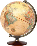 Replogle Illuminated World Globe with Stand, 12 Inch diameter light up globe with 3-D Raised Relief Texture. Perfect for Children And Kid's Classroom and home Decor, Made In USA. (Antique)