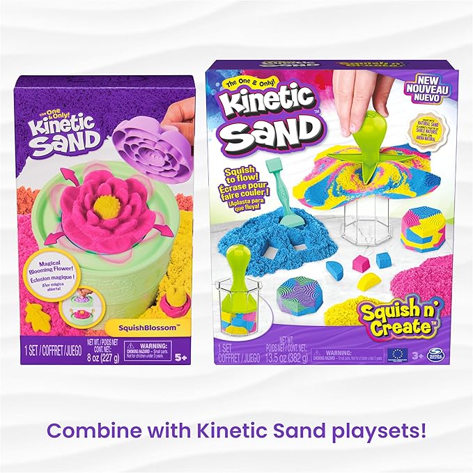 Kinetic Sand, 2.5lbs Blue Play Sand, Moldable Sensory Toys for Kids, Resealable Bag (Packaging May Vary), for Ages 3 and up
