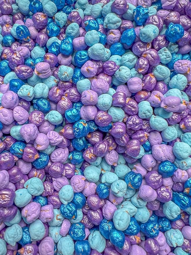 Colored Chickpeas for Sensory Play and Sensory Bins - Many Different Seasonal Colors (2 Cups, Frozen)
