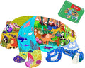 PINU Jigsaw Puzzles for Kids Ages 3-5, 6-8, 8-10, Children Colorful Fun Animal Shaped Puzzle Learning Educational Toys Gifts Games for Boys and Girls (Panda-180 PCS)