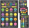 Hadley Designs Feelings Chart For Kids Ages 4-8- Emotions Chart For Toddlers 3-5, Counseling Feelings Posters For Classroom Calming Corner, Social Emotional Learning Poster, Chalkboard Classroom Decor